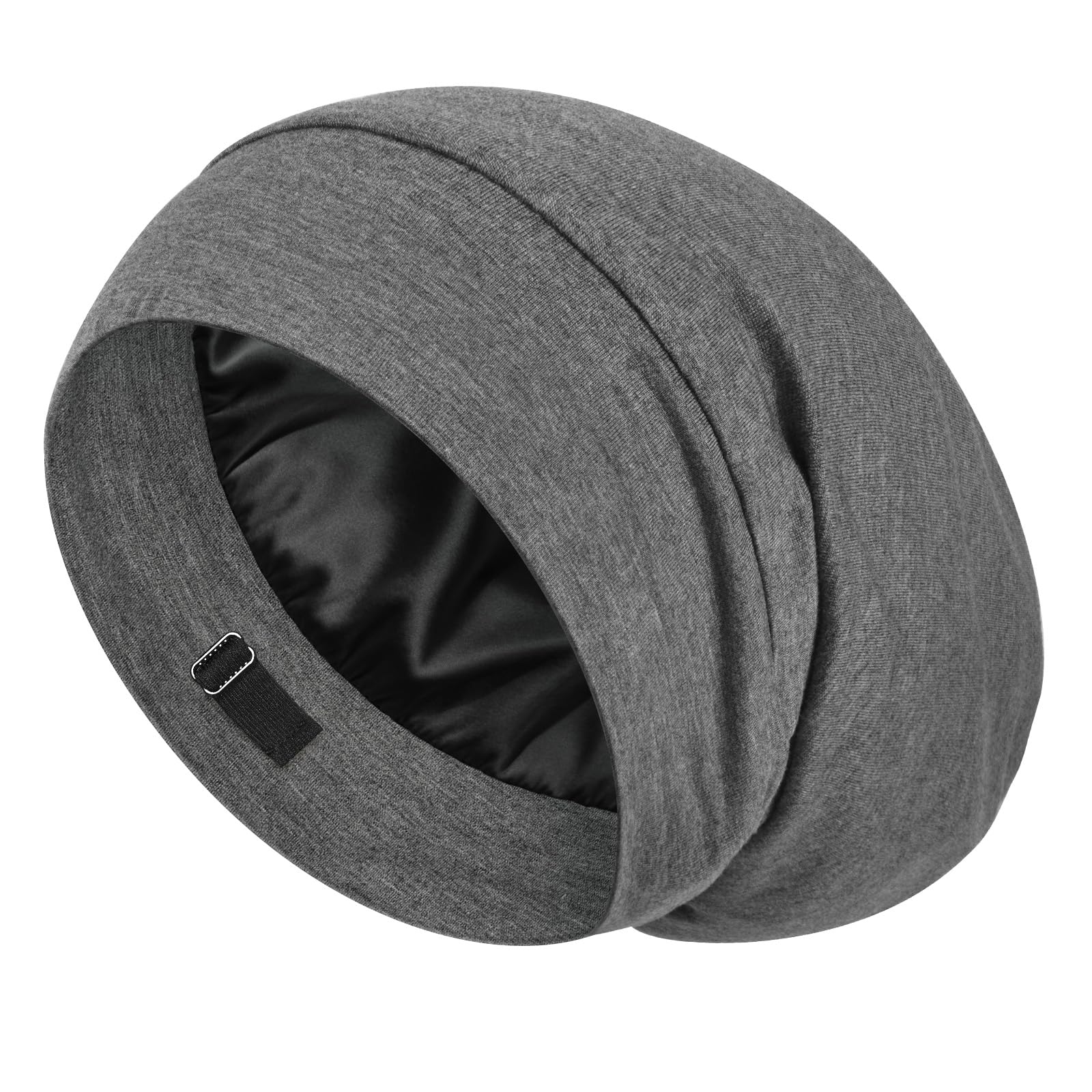 Gorro de seda Mulberry de LULUSILK para dormir cuida el cabello durante la noche.
