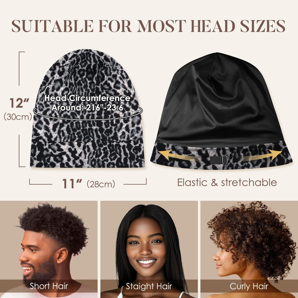 Gorro de seda LULUSILK para uso diario y actividades al aire libre.