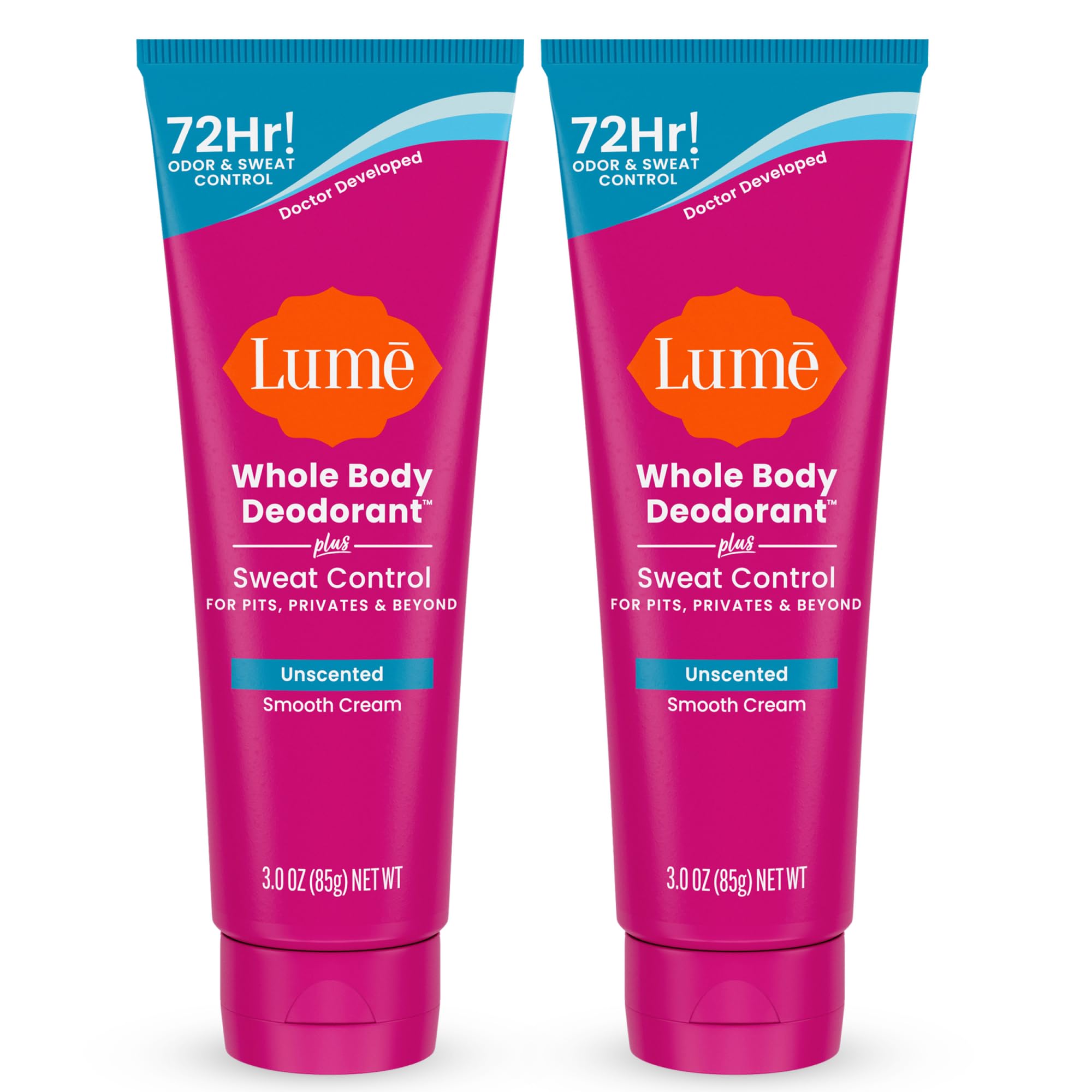 Lume desodorante corporal sin bicarbonato en botella, control de olor duradero
