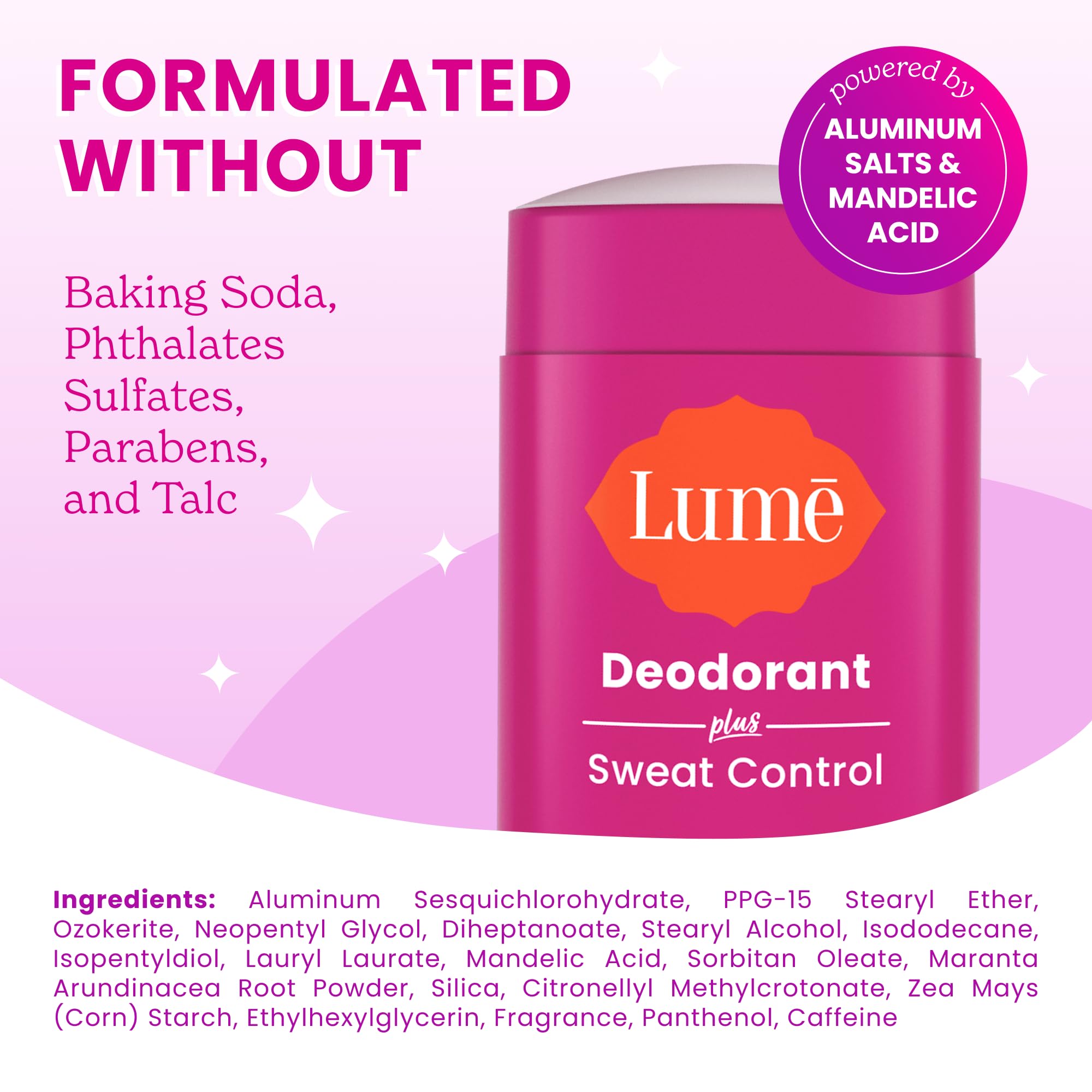 Lume Desodorante Plus, textura cremosa que se siente suave en la piel.