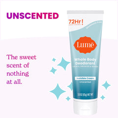 Lume: démonstration de la crème invisible sans traces sur la peau.
