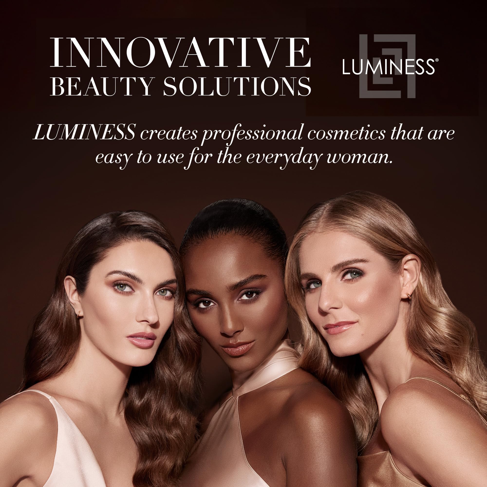 LUMINESS Hydrating mist refreshes skin after makeup application.