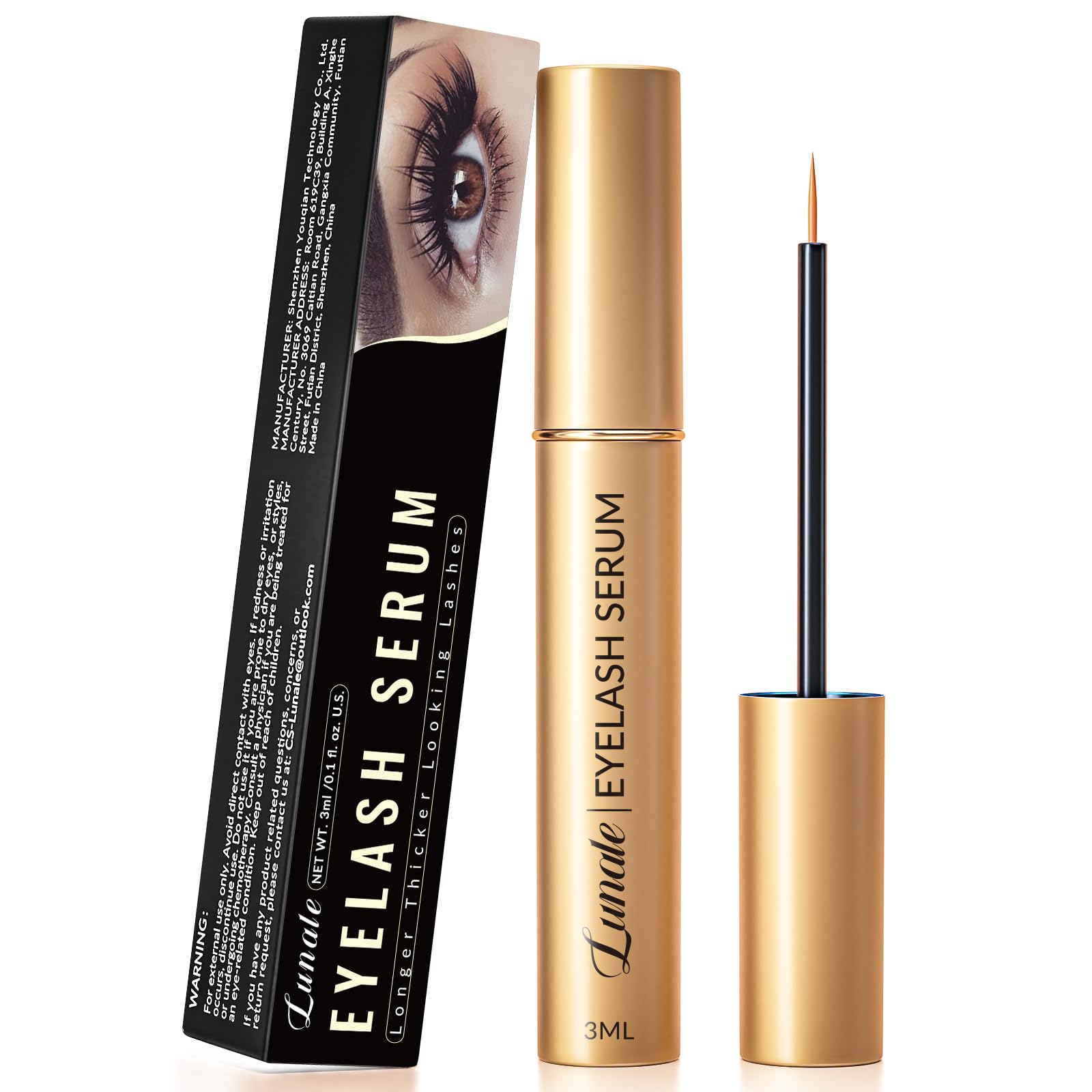 Lunale serum cejas saludables soporte suave para cejas definidas