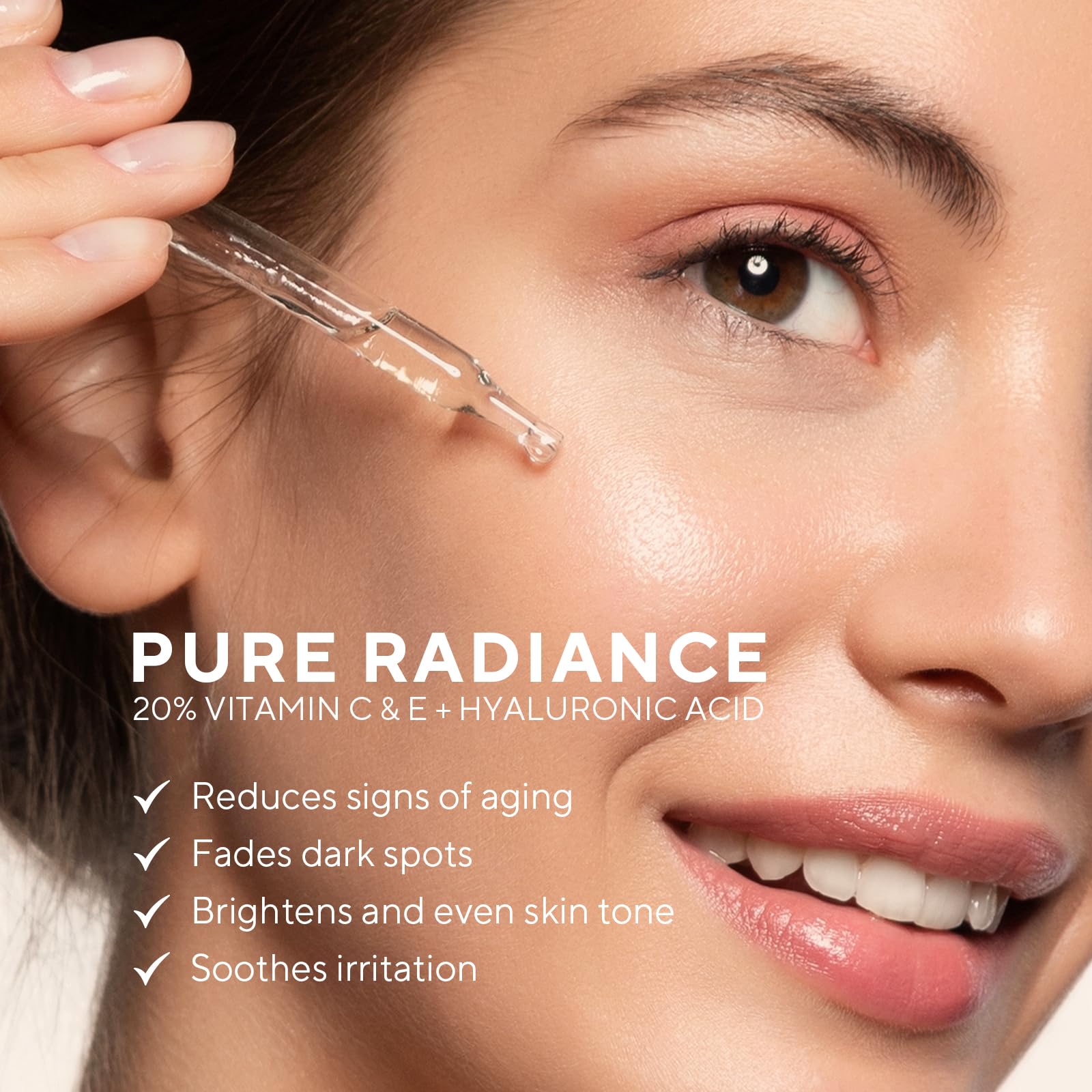 Lupure Vitamin C Serum 20% pump for easy daily brightening routines