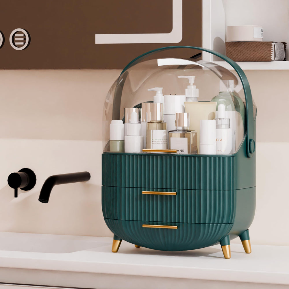 lurcns diseño moderno para tocador, ideal para organizar cosméticos y joyería