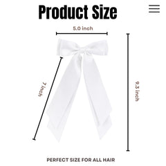 LuSeren lazo satinado blanco, elegante y suave para uso diario.