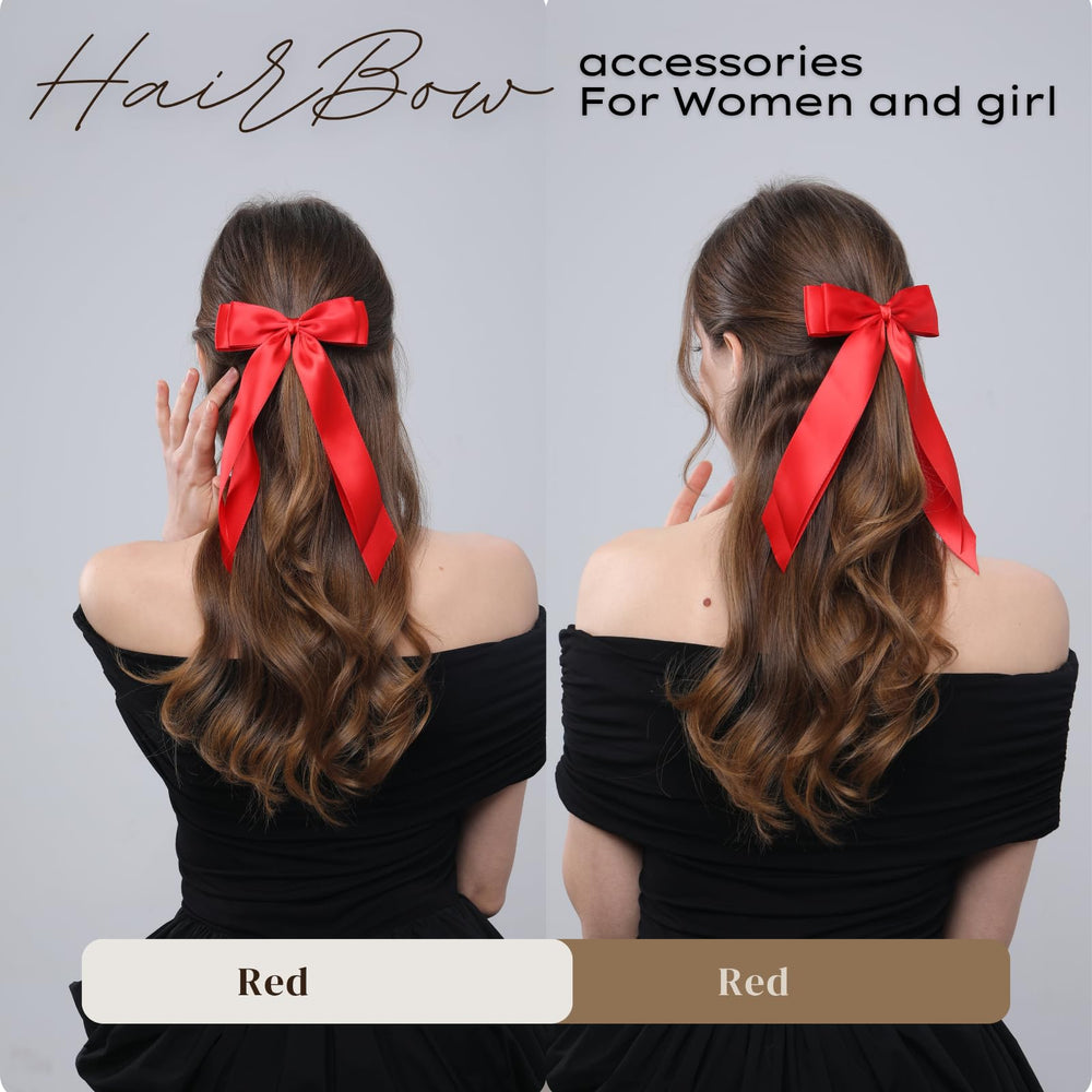 El rojo vibrante de LuSeren realza cualquier look para fiestas.