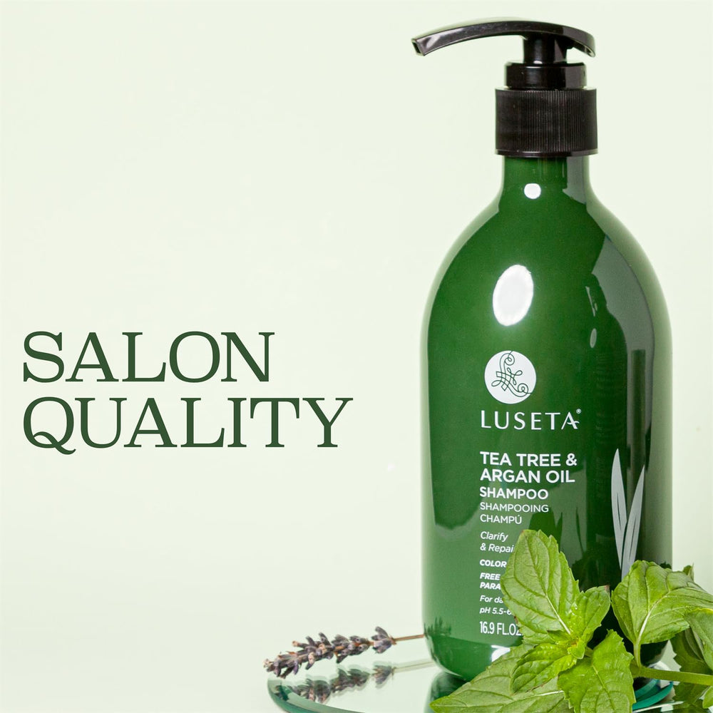 Luseta Tea Tree Shampoo cuida el cuero cabelludo y elimina impurezas.