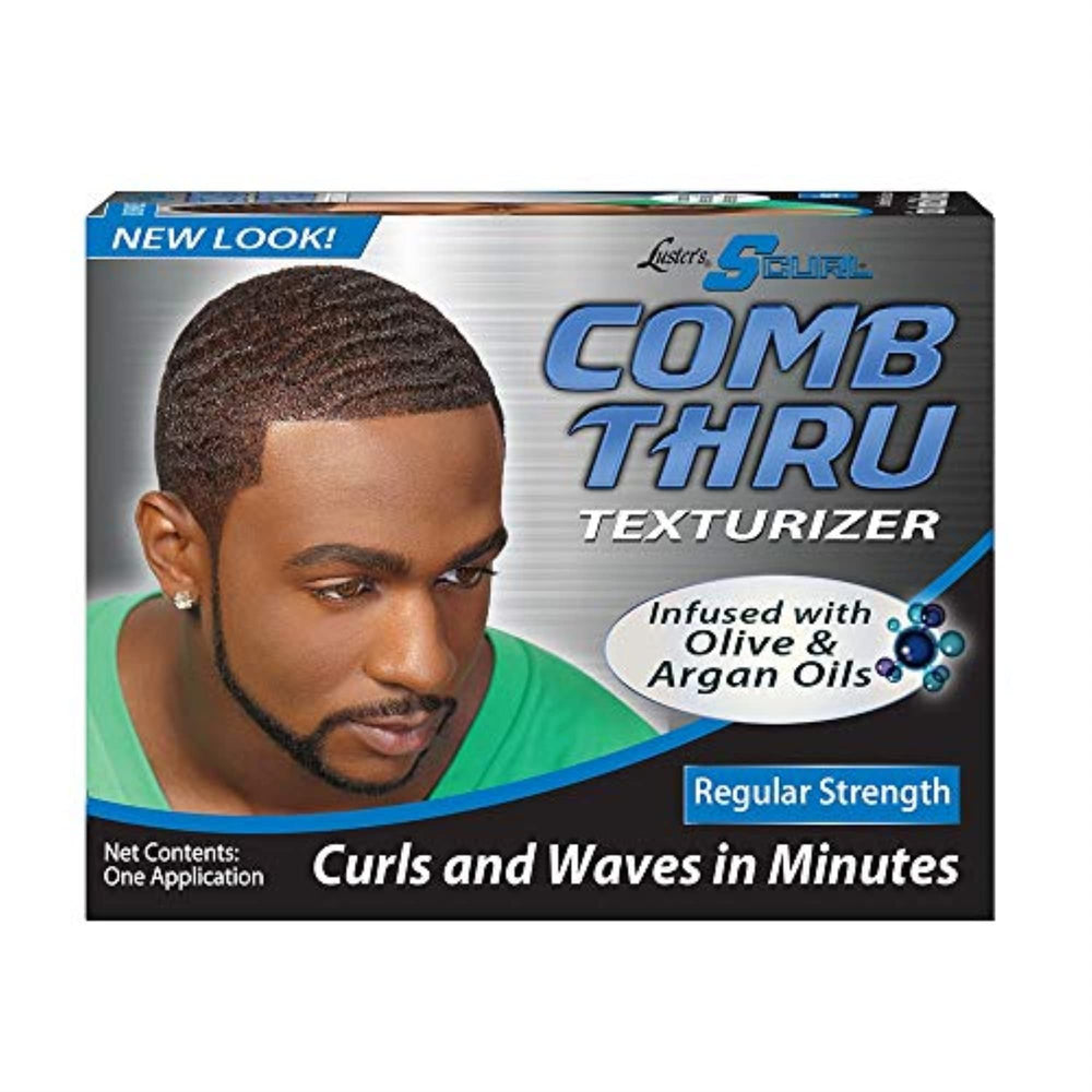 Luster's Curl Text Kit con arcilla define rizos y aporta brillo suave.