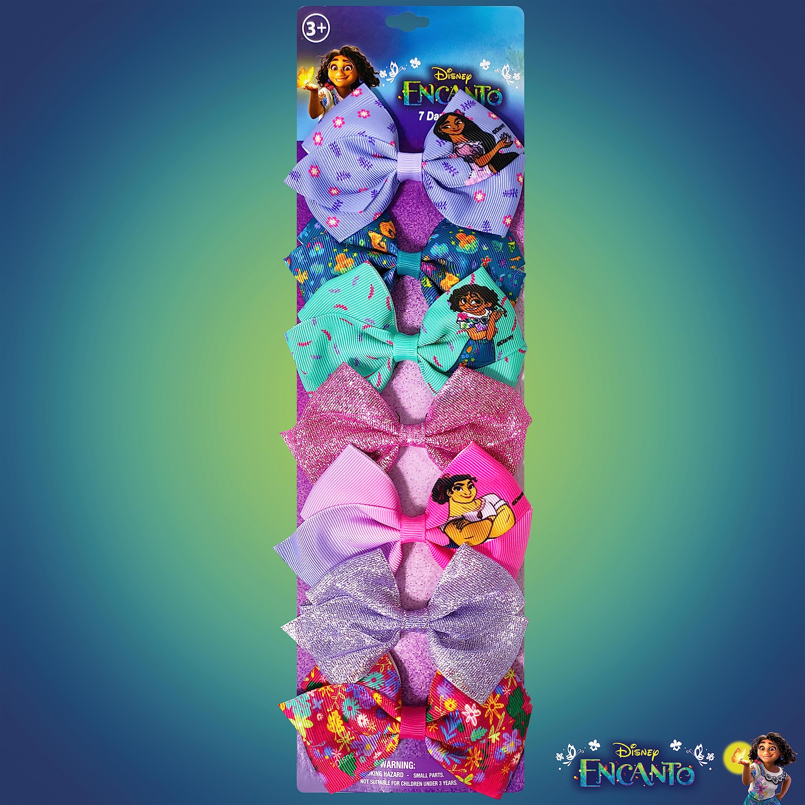 LUV HER Disney Encanto lazo, conjunto de 7 piezas para combinar estilos.