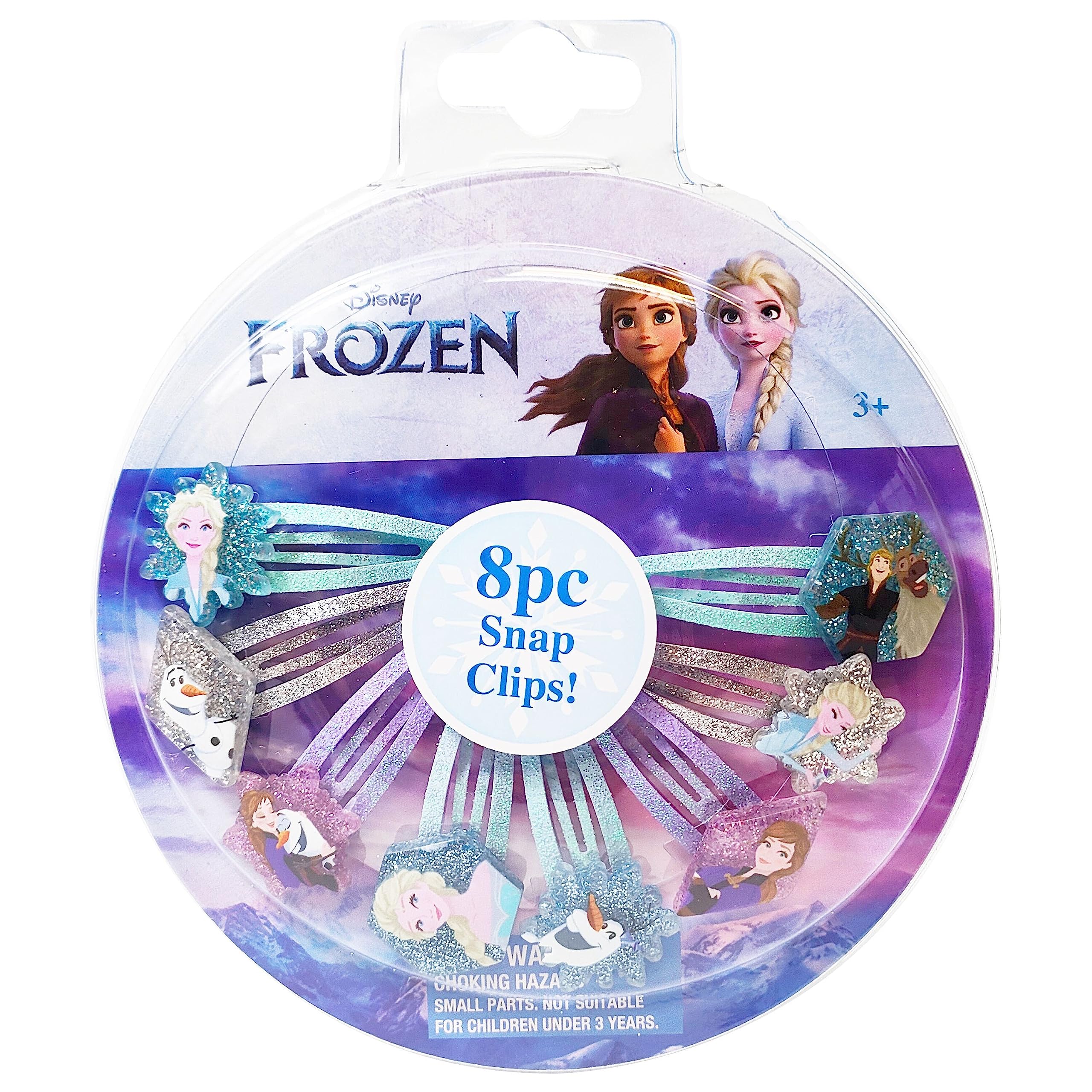 Luv Her Disney Frozen: pinzas de pelo multicolor para niñas, ideal para peinados rápidos.