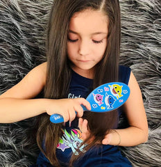 LUV HER gomas-grandes-azul para peinados diarios