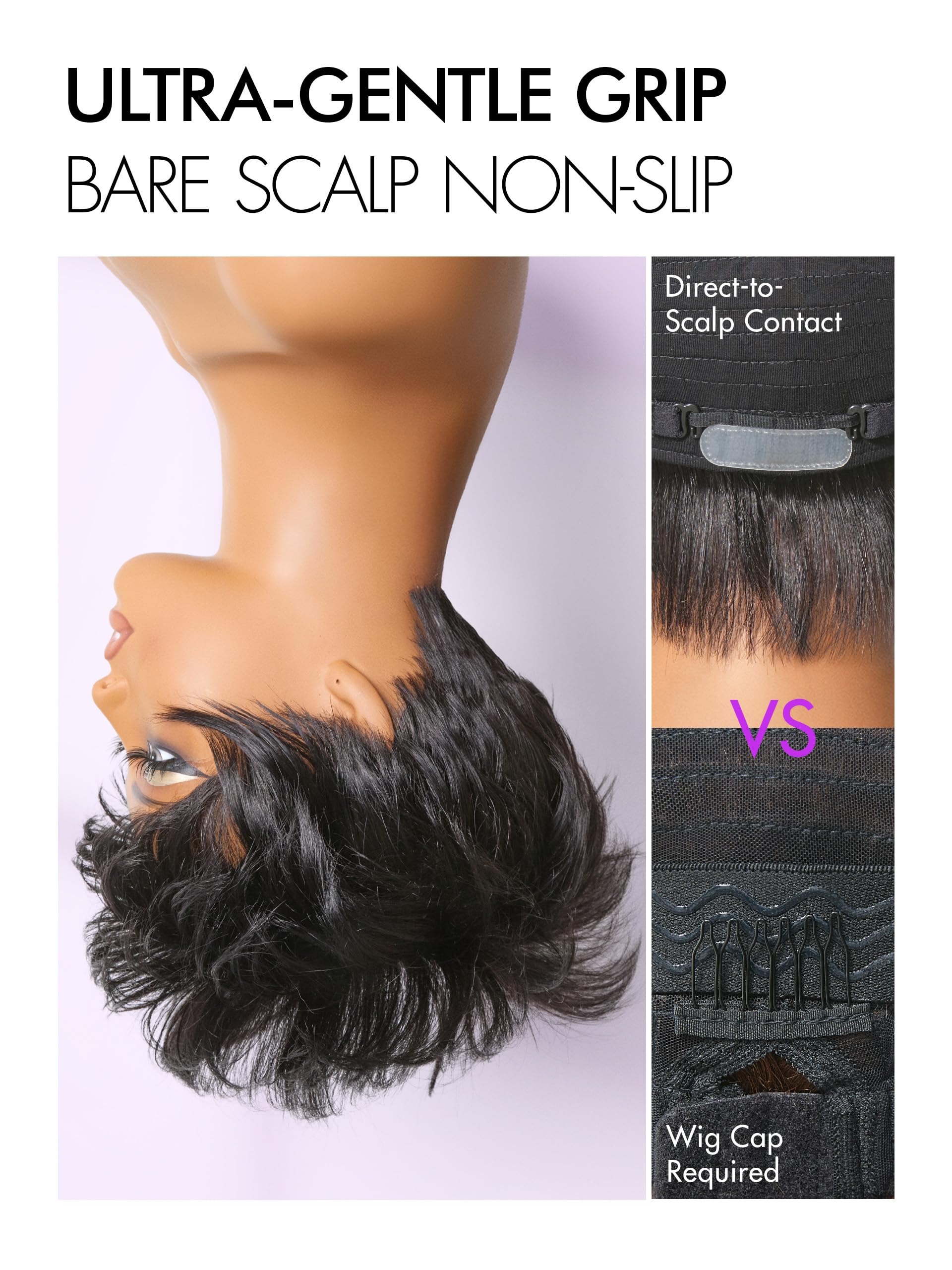 LUVME HAIR capas preestilizadas pixie para movimiento suave.