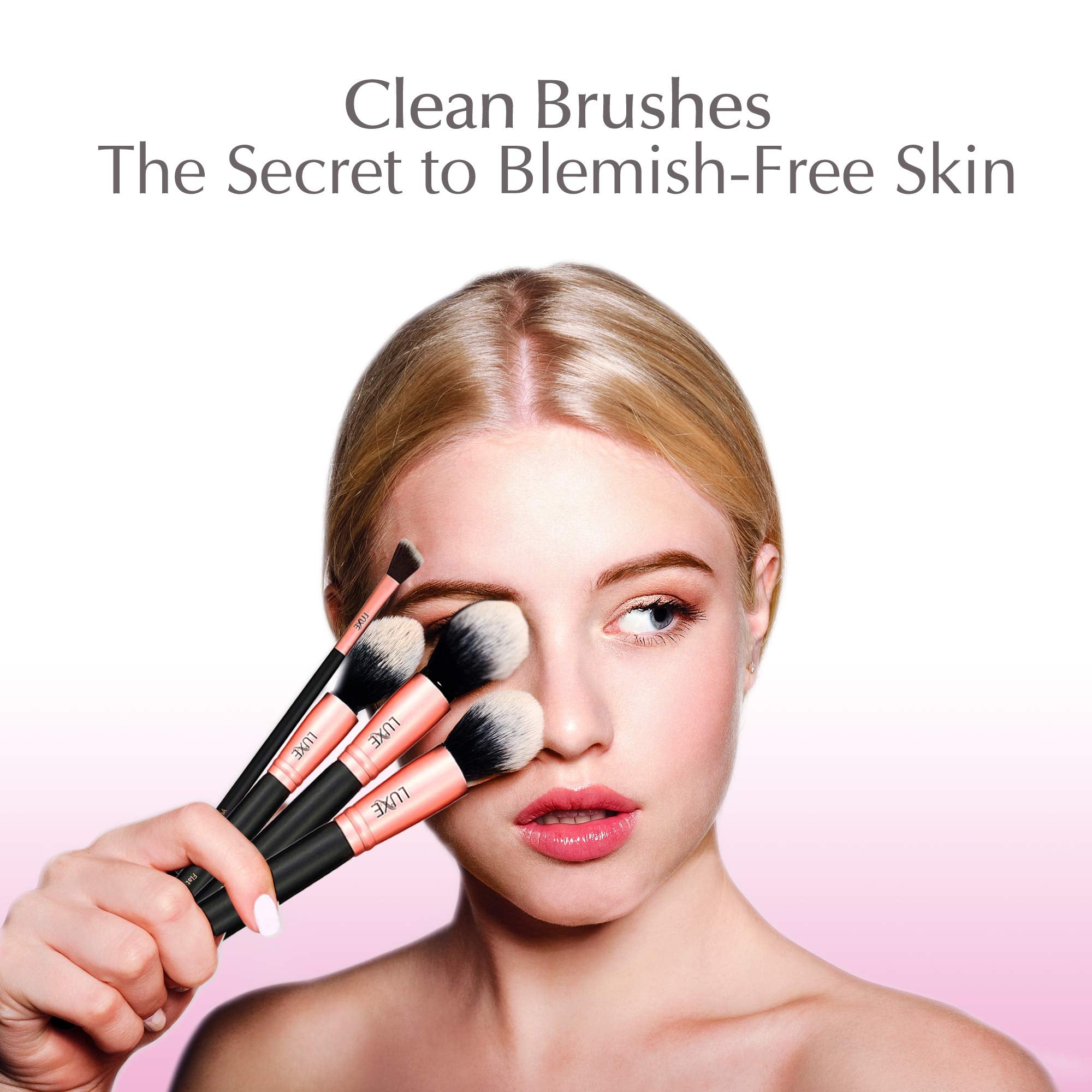 Luxe uso diario rápido para pinceles antes del maquillaje