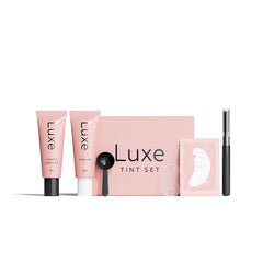 Luxe: set marrón para pestañas y cejas, color duradero.