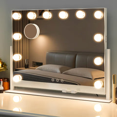Luxevue Espejo de vanidad con luces LED para maquillaje preciso y uniforme