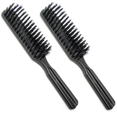 LUXXII Pack 2 cepillos con mango de plástico y cerdas de nylon para cabello de todo tipo