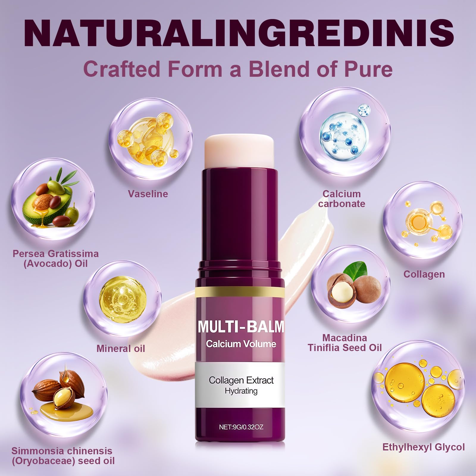 LWei Blvef Calcium Multi Balm Stick applied near eyes for a refreshed look.