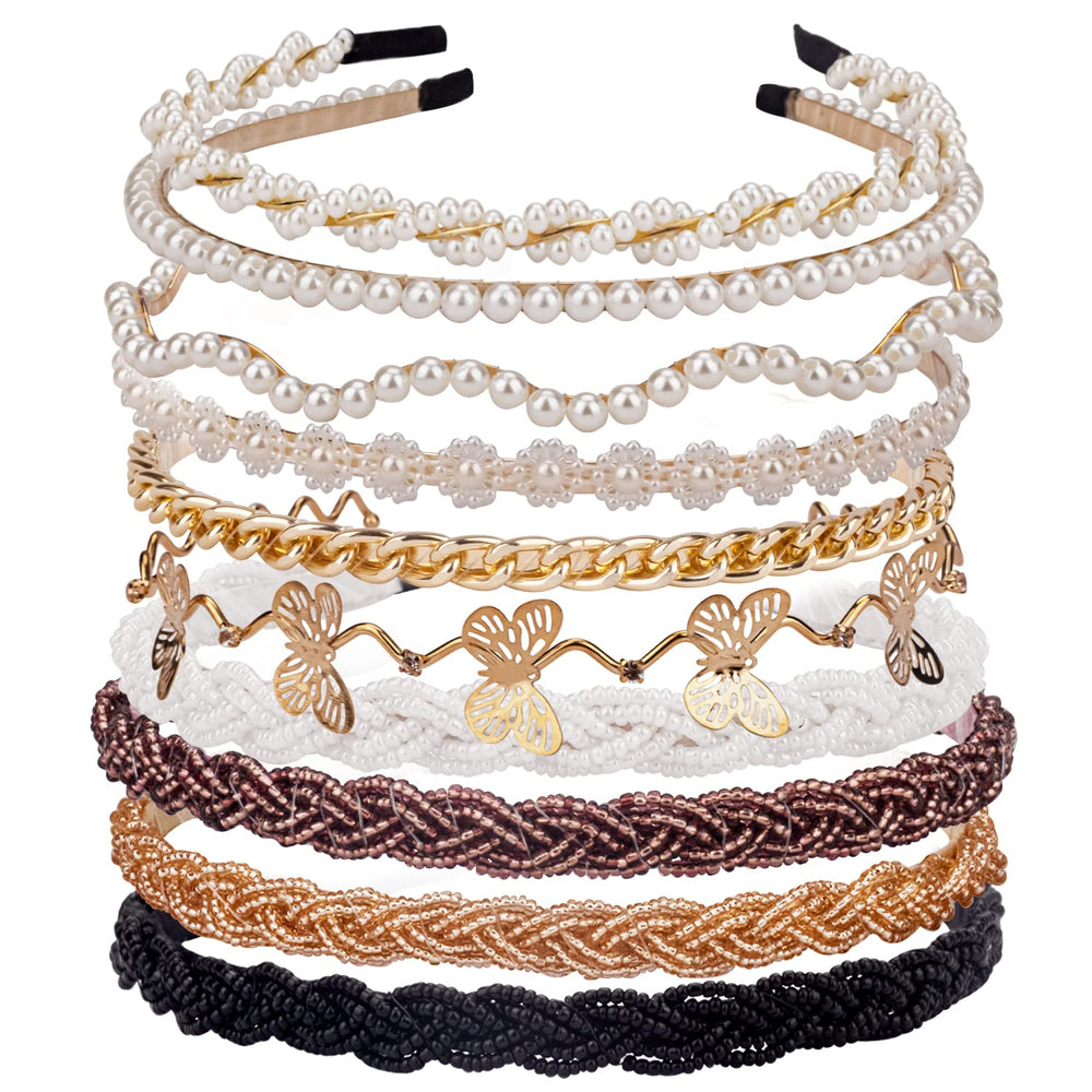 Diadema LYroo de perlas, resaltando brillo suave para looks diarios elegantes