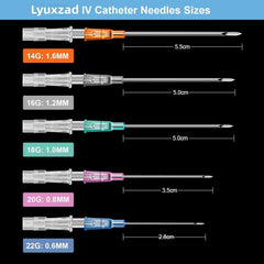 Lyuxzad aguja catéter 16G para perforación nasal, diseño hueco para paso de joya