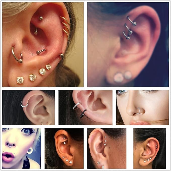 Lyuxzad kit de piercing para uso en casa con solución completa.
