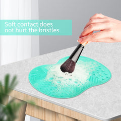 Estera LZJPECES con ventosa, fijación estable para lavado de brochas.