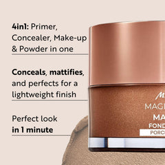 M. Asam Magic Finish Porcelain Teint Mousse: base de maquillaje suave para acabado natural