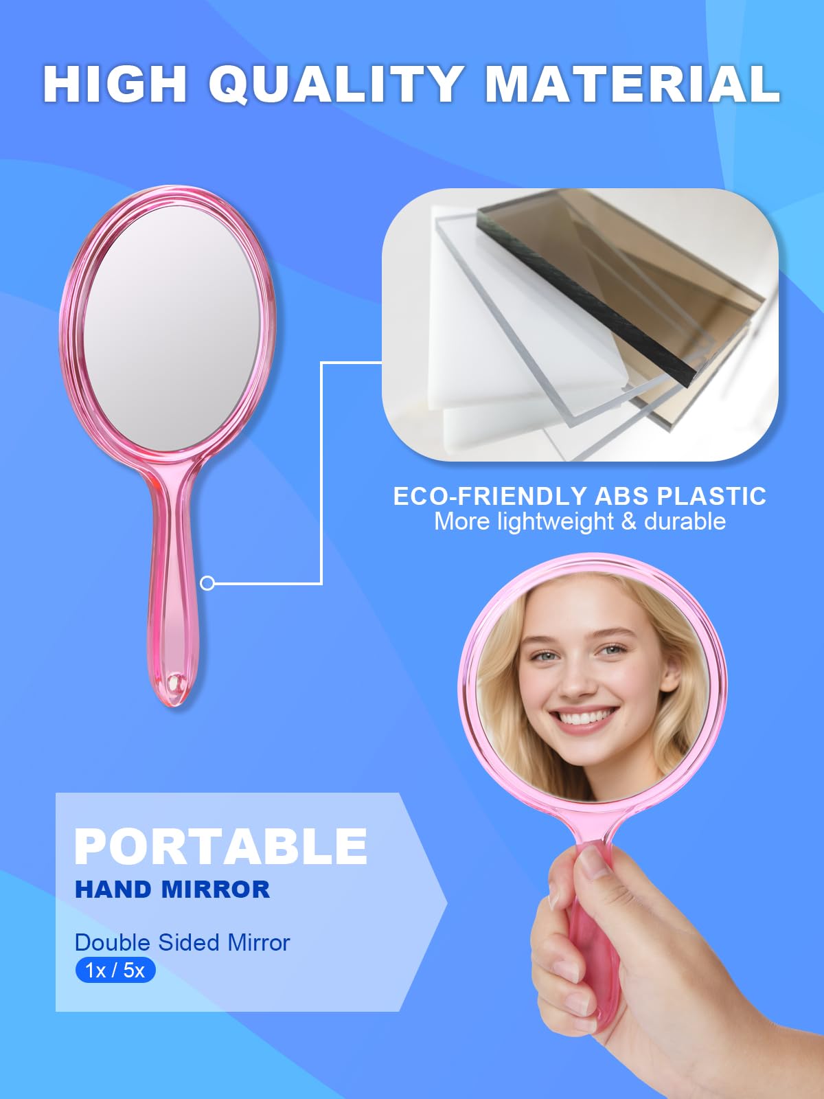 Macaki espejo disponible en rosa para combinar con tu tocador