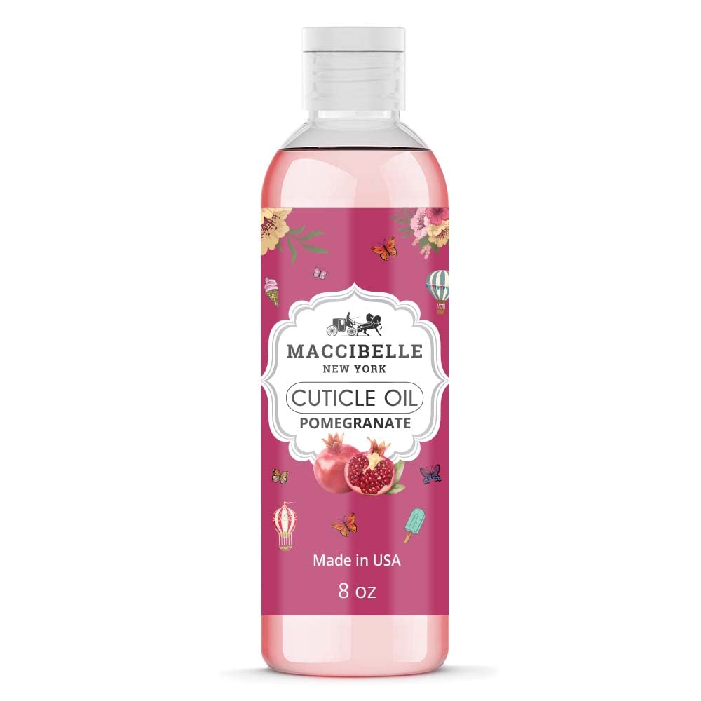 Maccibelle Aceite para Cutículas con granada para hidratar cutículas secas y uñas