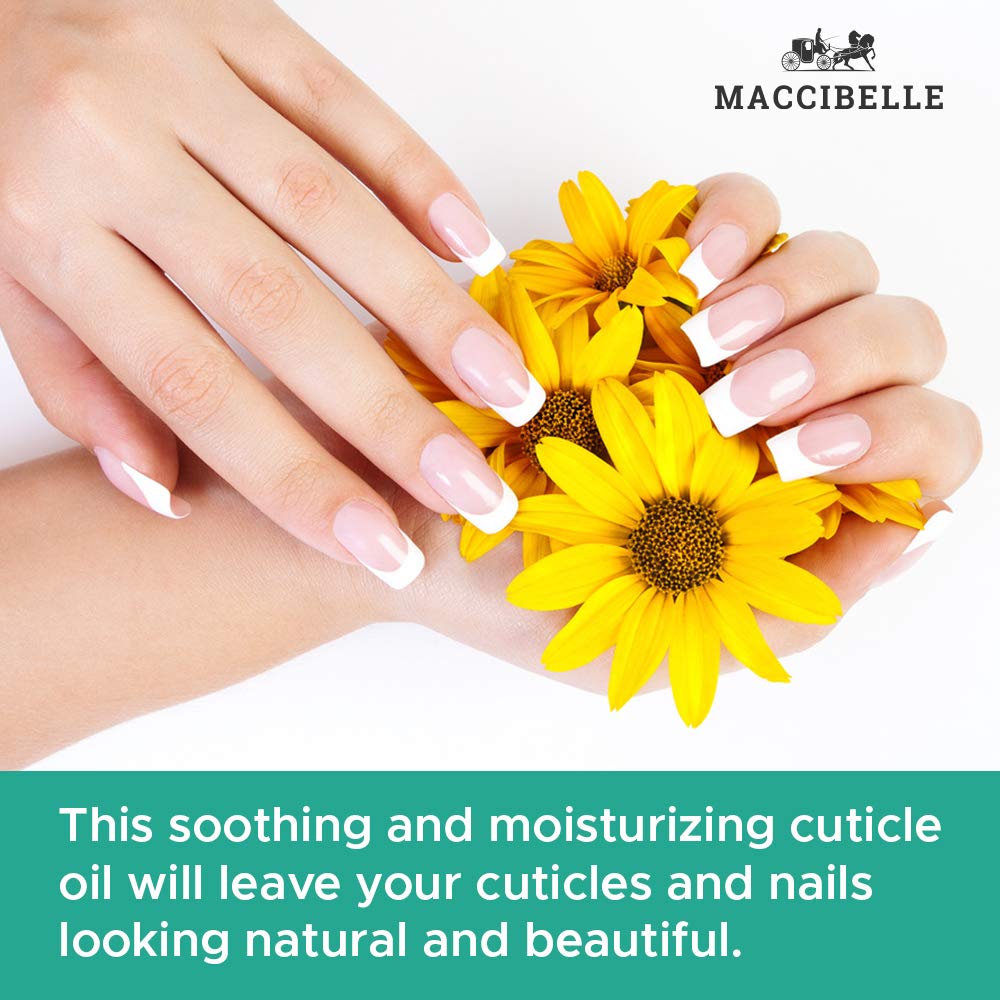 Maccibelle Aceite de cutículas ideal para rutina de cuidado de manos y uñas