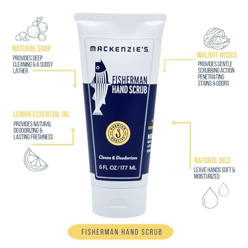 MacKenzie's Fisherman Hand Scrub: cáscara de nuez exfoliante para grasa difícil.