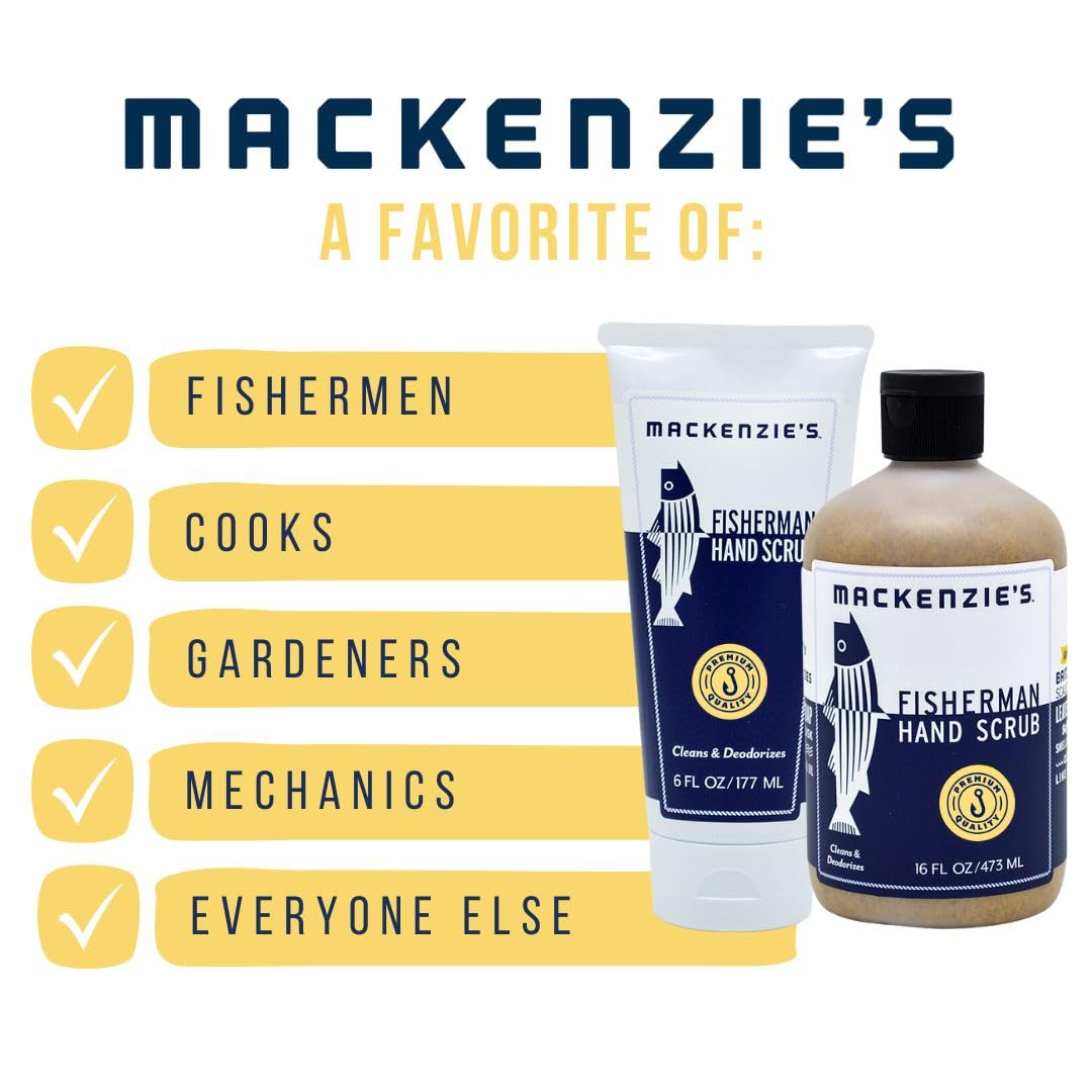 MacKenzie's Fisherman Hand Scrub: textura con gránulos para exfoliar suavemente.