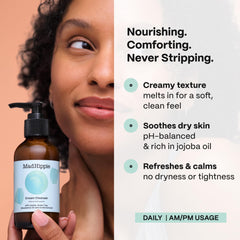 Mad Hippie Cream Cleanser con té verde, antioxidante suave para la piel.