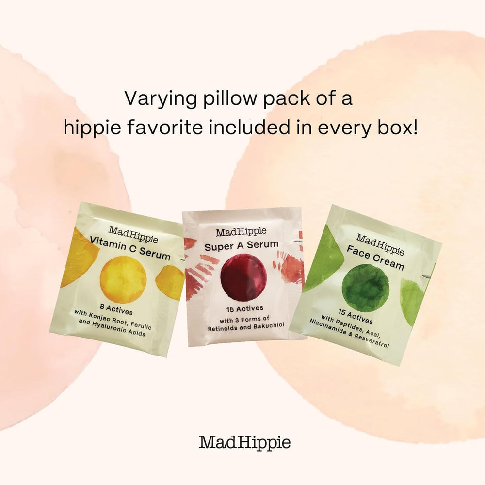Mad Hippie Super A Serum, envase sostenible, opción vegana y cruelty-free.