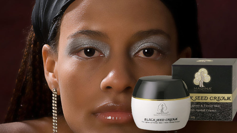 Madina crema facial semilla negra, ayuda a equilibrar la humedad de la piel.