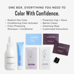 Crème-barrière protectrice pour préparer les cheveux avant l'application.