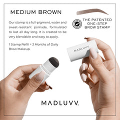 MADLUVV tapa con pomada de color marrón medio para aplicación precisa