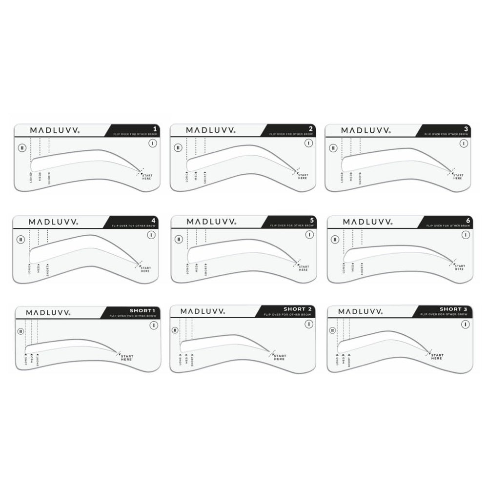 MADLUVV Brow Stamp Kit pigmento en tapa facilita color uniforme