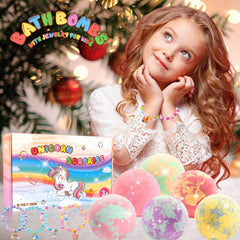 MADO bombas de baño colores brillantes y burbujas aromáticas para niñas