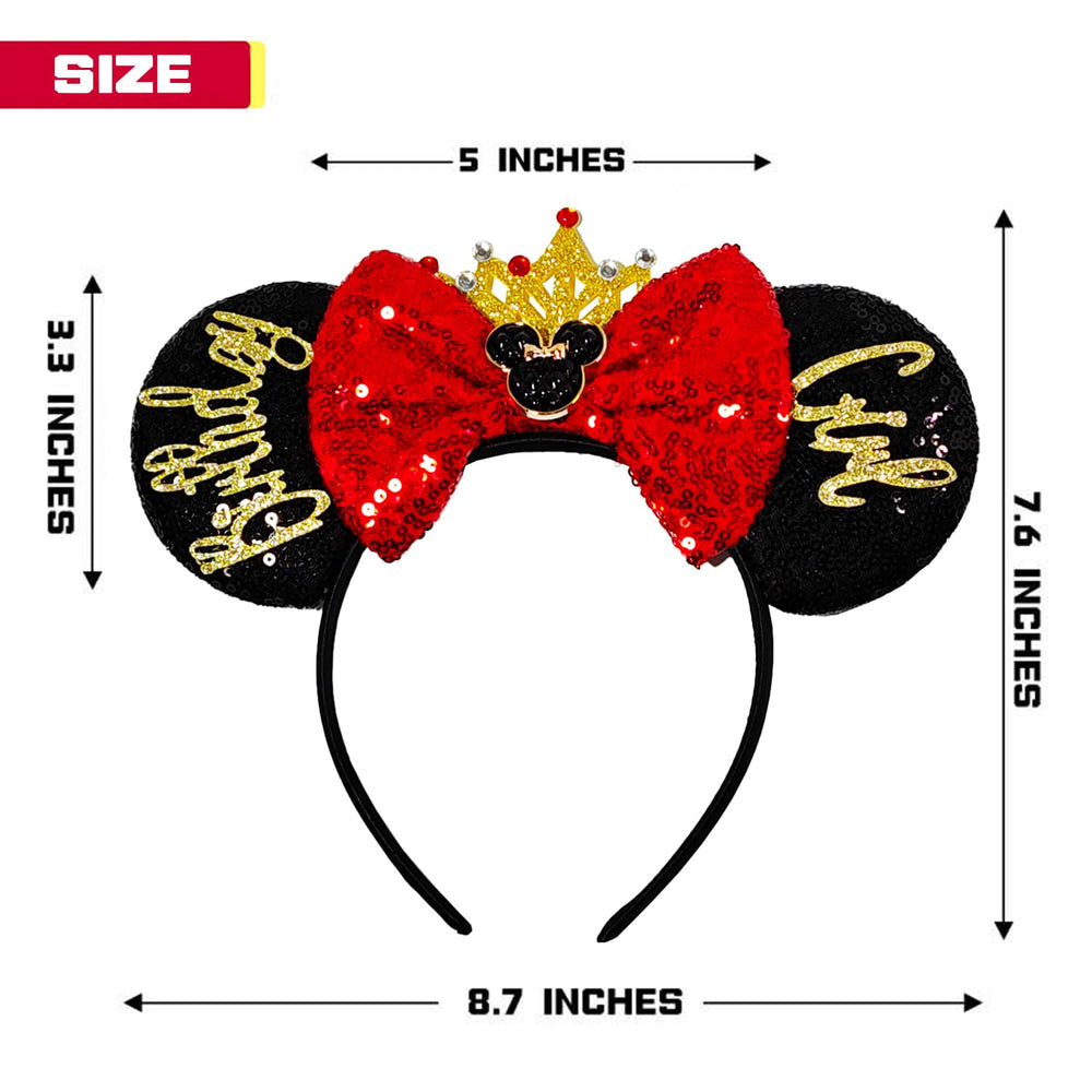 MADO orejas de ratón iridiscentes, ideal para cosplay y celebraciones
