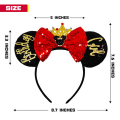 MADO orejas de ratón iridiscentes, ideal para cosplay y celebraciones