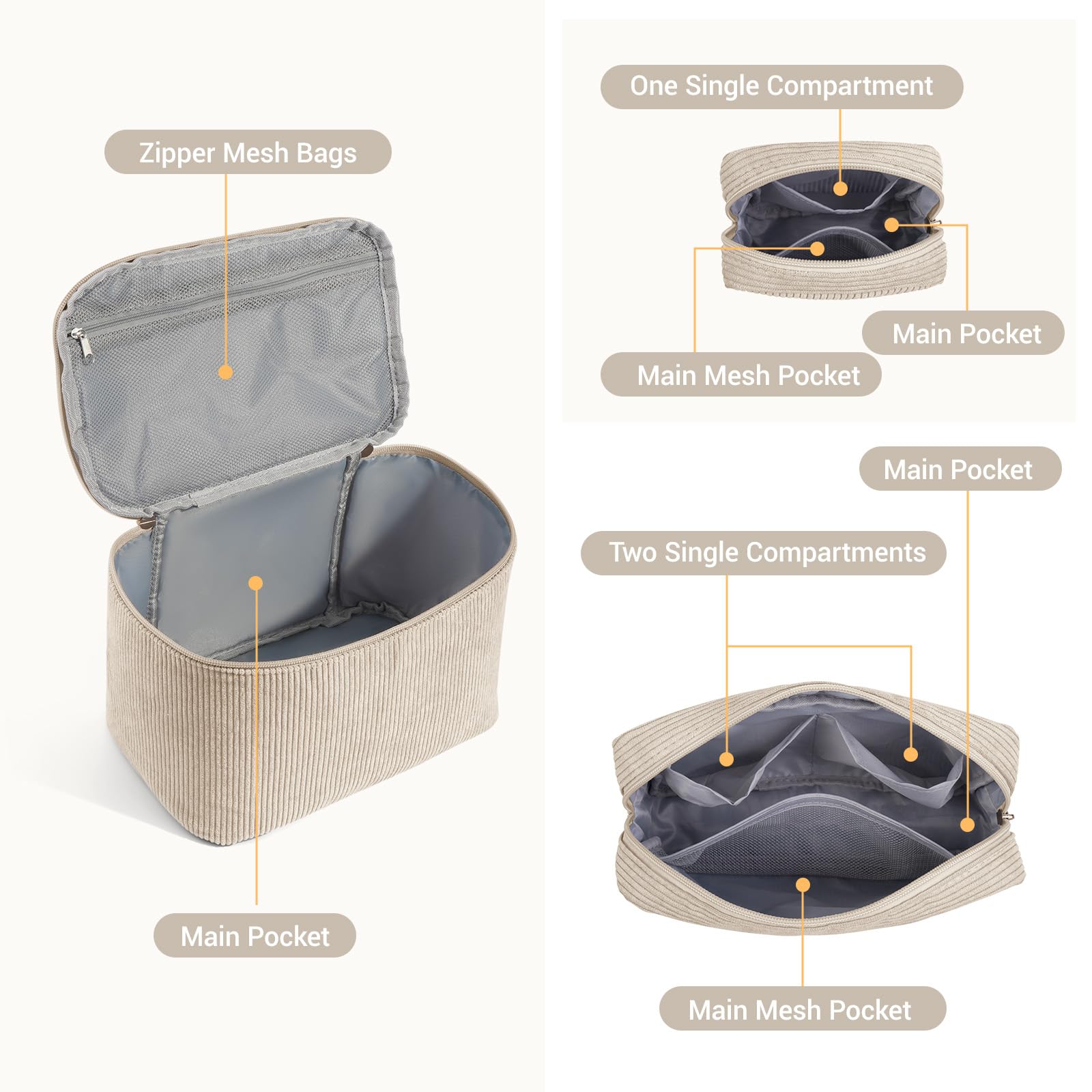 MAGEFY bolsa tipo cubo compacta, perfecta para bolsos y guardado ordenado