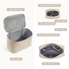 MAGEFY bolsa tipo cubo compacta, perfecta para bolsos y guardado ordenado