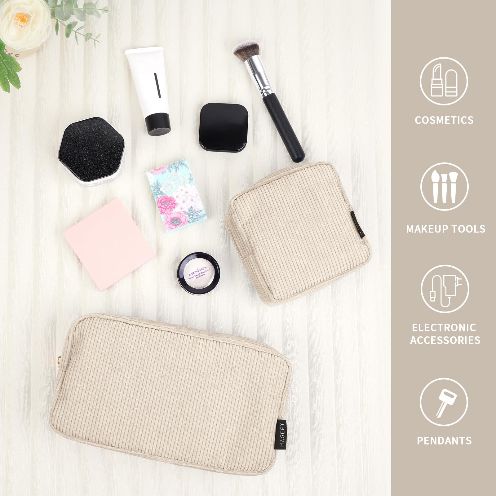 Neceser MAGEFY compacto, perfecto para viajar ligero.