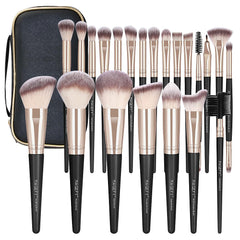 Pinceles MAGEFY 22 piezas con estuche, ideal para viaje y uso diario.