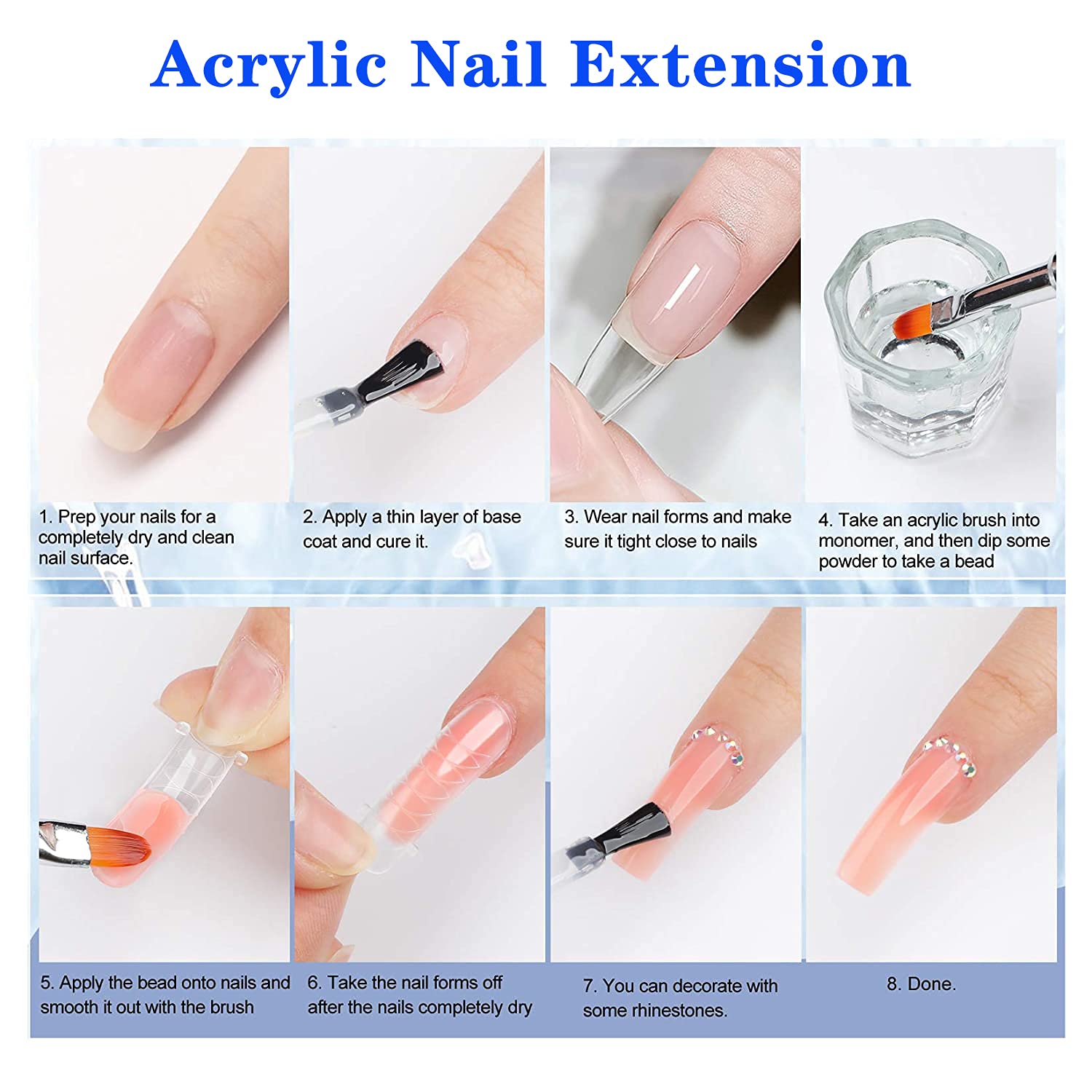 MAGIC ARMOR, aplicación en uñas naturales y extensiones