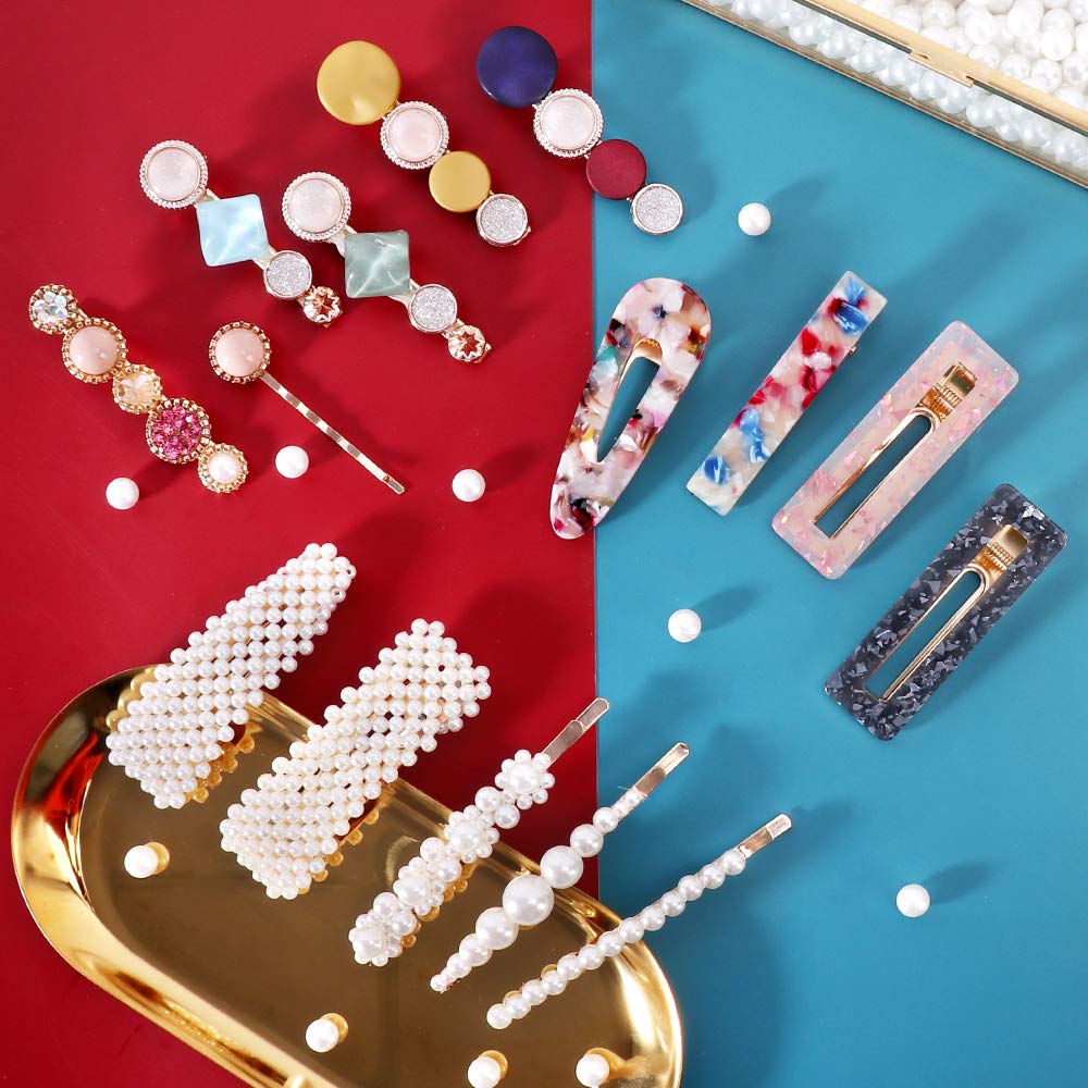 Magicsky barrettes resina mármol: estilo moderno y ligero para peinados
