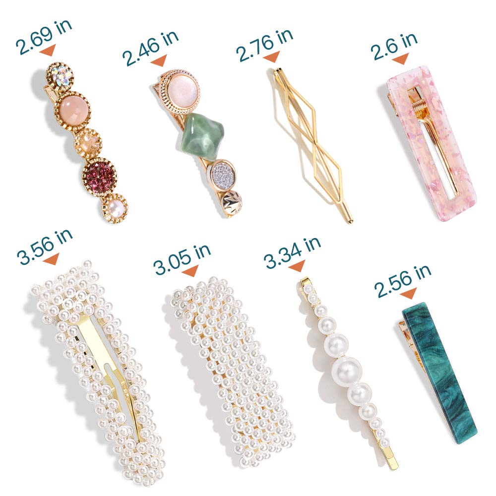 Magicsky barrettes resina rosa: opción ideal para looks femeninos