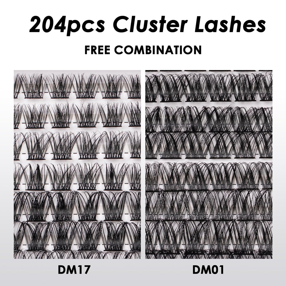 Magnetic SL natural flat cluster lashes blend smoothly with lashes