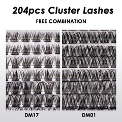 Magnetic SL natural flat cluster lashes blend smoothly with lashes